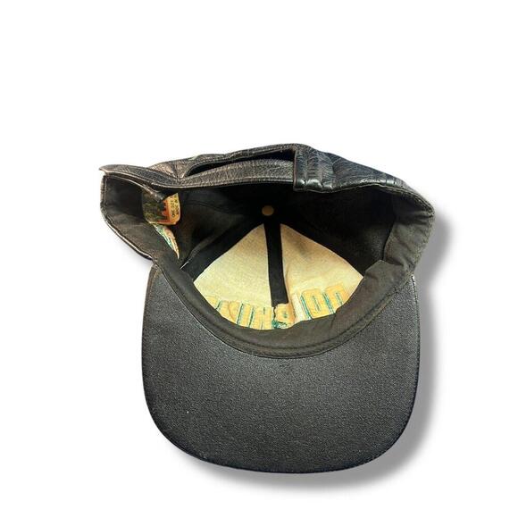 Vintage 90's FANS NFL Miami Dolphins  Leather Snapback Hat Korea - Picture 7 of 7